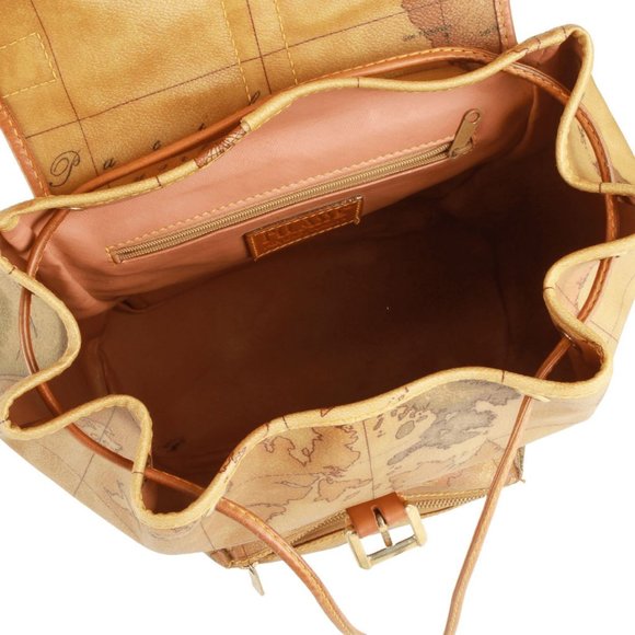 Authenticity Guaranteed Alviero Martini Classe world map backpack main image 4